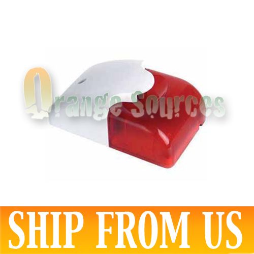 12 Volt Security Systems Alarm Strobe Light Siren Red