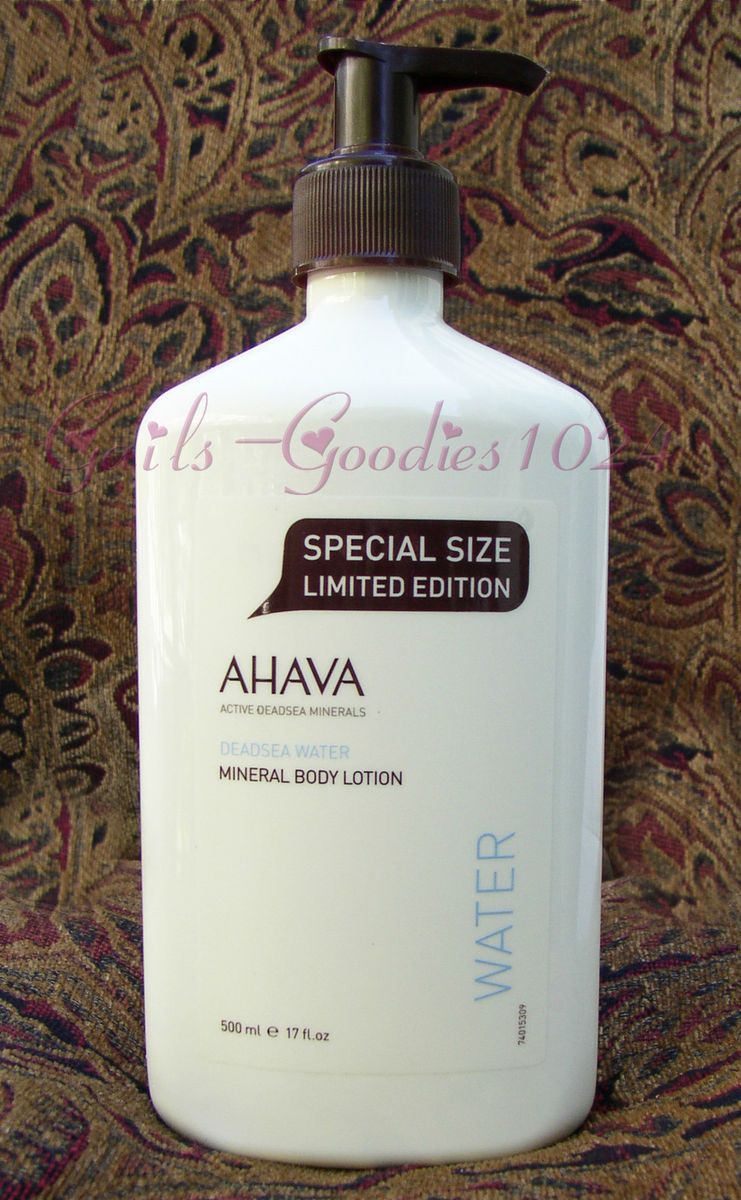 AHAVA MINERAL BODY LOTION Ltd Ed DOUBLE SIZE 17 fl oz (500ml) ORIGINAL 