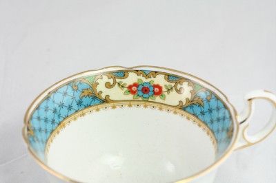 Vintage Teacup Saucer Anchor China Bridgwood Blue