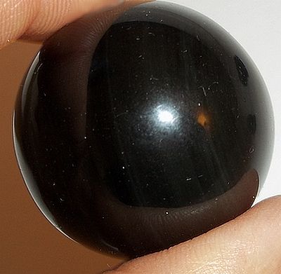 rainbow obsidian ball measures approx 1 25 diameter weighs approx 1 2 