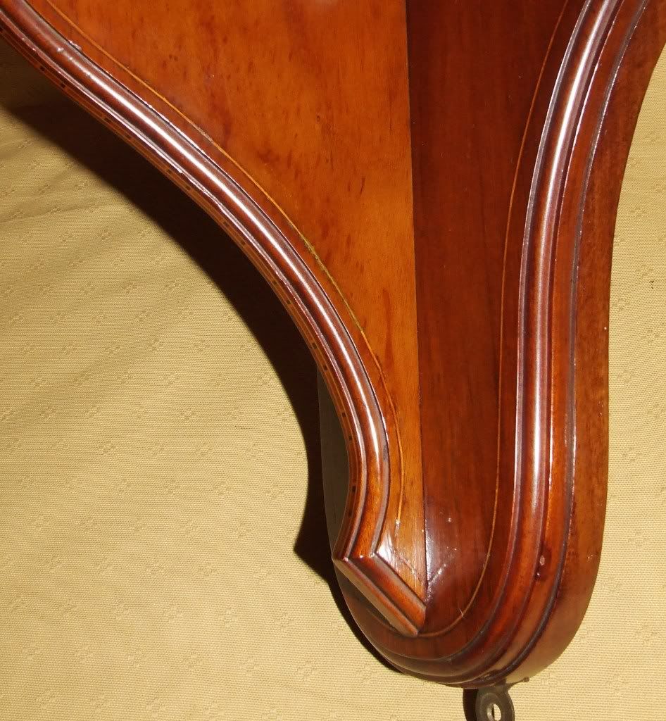 Antique Edwardian Inlaid Mahogany Clock Bracket