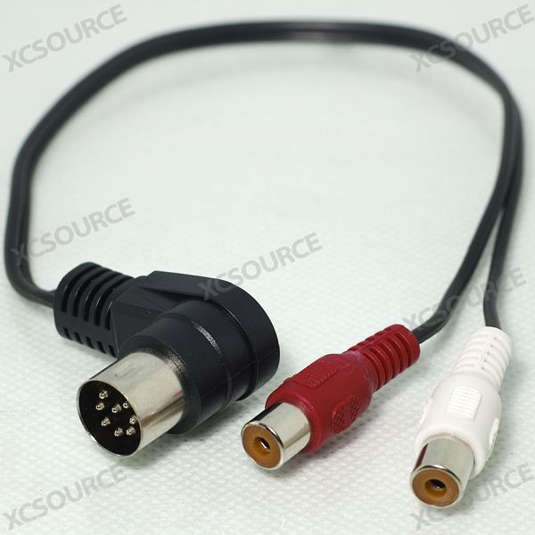 ALPINE CAR RADIO 8 PIN M BUS DIN CABLE CORD TO RCA JACK MA24