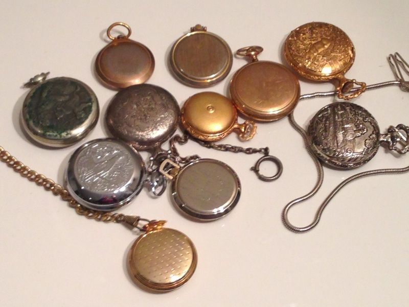   11 Pocket Watches Lucerne Gruen Andre Rivalle Bella Suisse NR