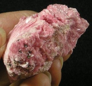 Rhodonite Crystal Cluster Mineral Specimen Deep Pink 4 1cm 30 2G Peru 