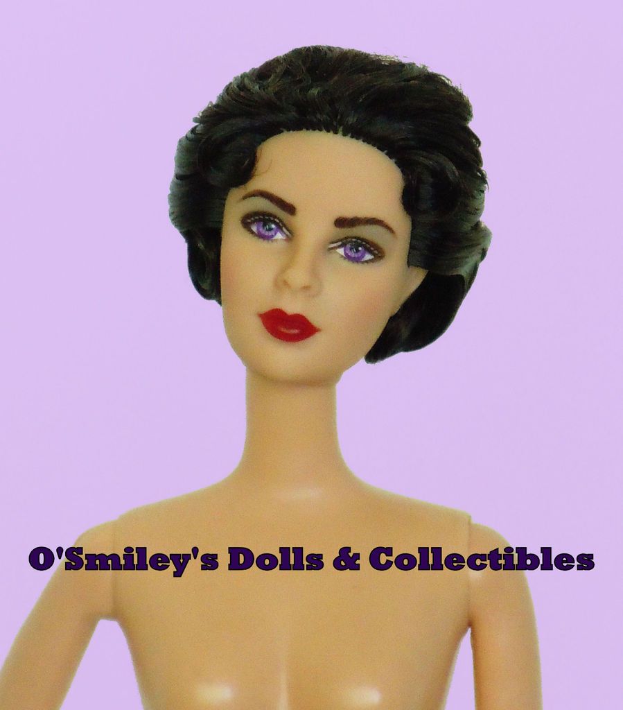 Enchanting ELIZABETH TAYLOR Black Hair/Violet Eyes Barbie Doll NUDE 4 