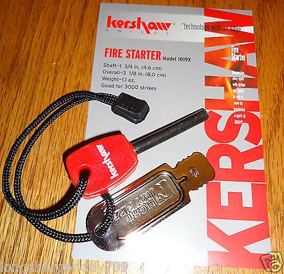   FIRE STARTER MAGNESIUM SHAFT STRIKER 3000 + STRIKES SURVIVAL GEAR