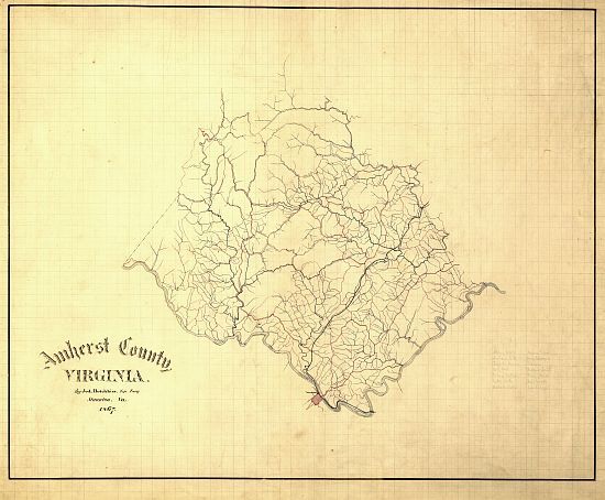 civil war amherst county virginia map amherst county virginia by jed 