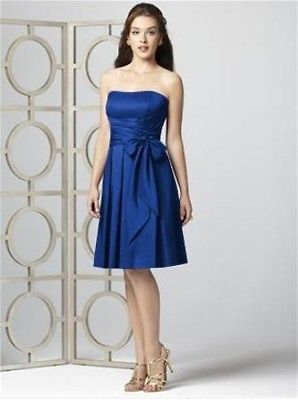 Dessy 2857Bridesmaid / Cocktail DressSapphireSz 16