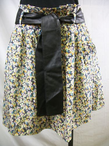 new womens elizabeth and james belted silk skirt medium