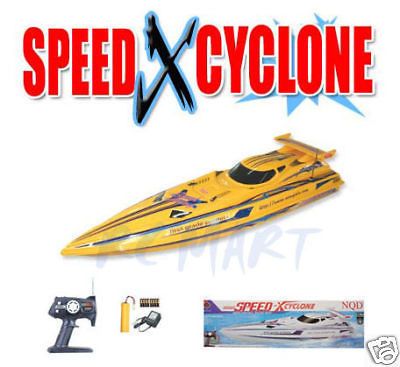 37 speed x cyclone radio control ep rc racing boat