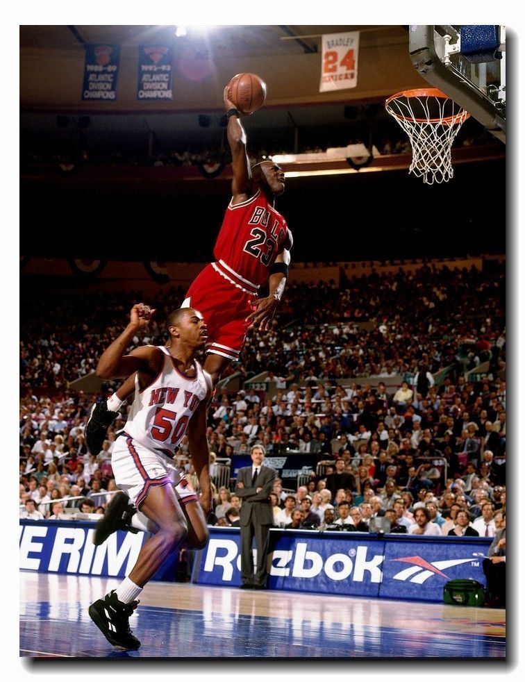   Jordan 24x30 POSTER Great Player Air Man Slam Dunk Flying In Air