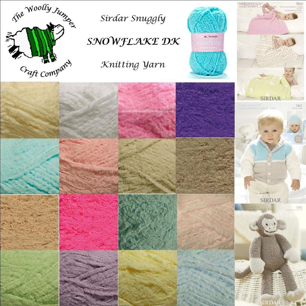 SIRDAR SNOWFLAKE DK KNITTING YARN   25g   Various Shade Options