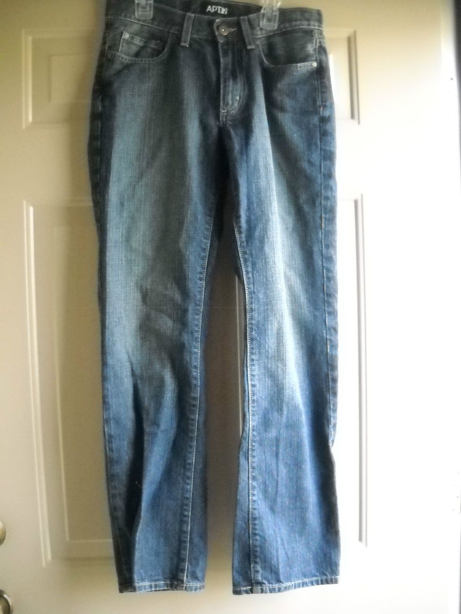 Apt 9 Mens Standard Fit Jeans 30 x 32