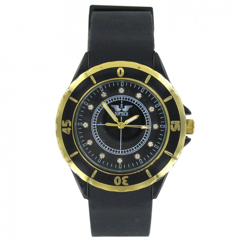 softech silicone analogue watch more options colour 