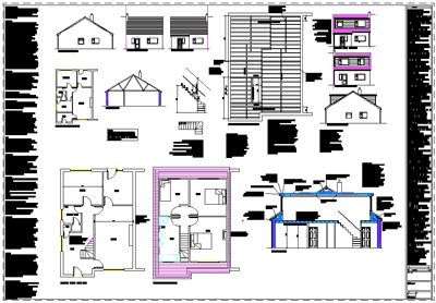 Loft Conversion AutoCAD CAD Plans to 2012 Building Regs