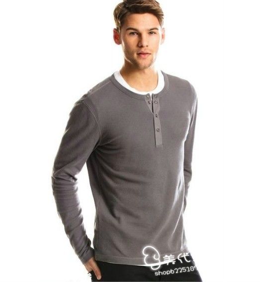 Armani Exchange Henley Thermal Castlerock