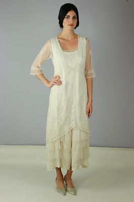   Romantic Nataya Titanic Victorian Dress Ivory S XL Alternative Wedding