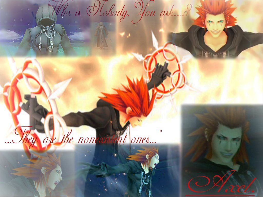 Kingdom Hearts Organization XIII Axel Cosplay Wig 001