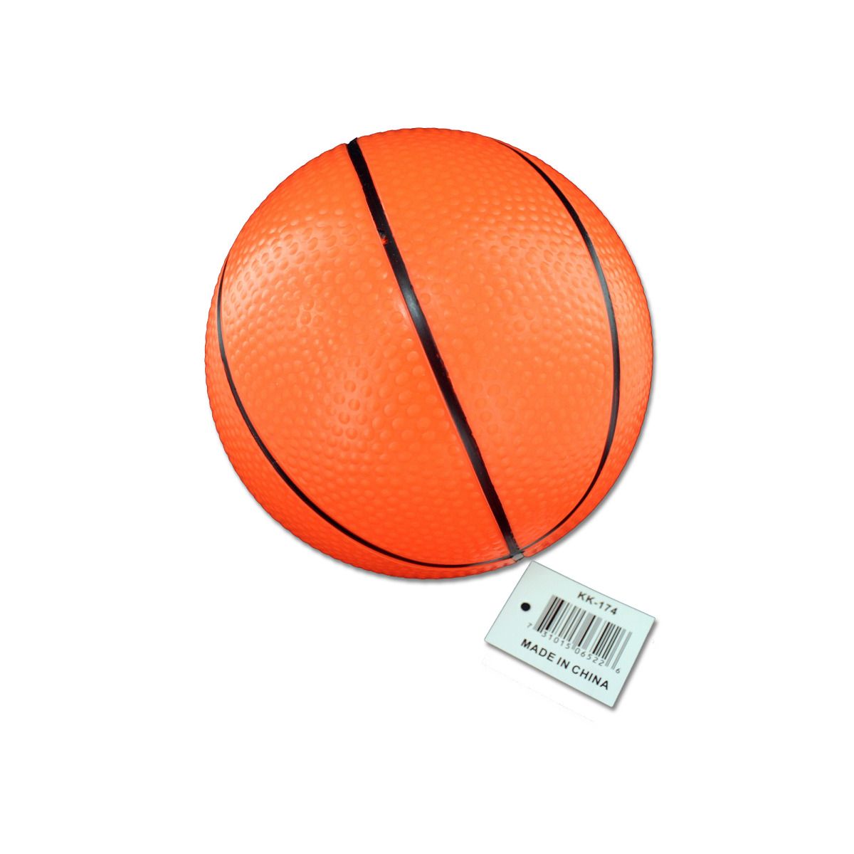   Wholesale Case Lot 40 Orange Black Small Soft Toy Basketballs 4.5 Inch