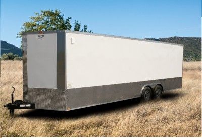 5x20 Enclosed Trailer Cargo Auto Car Transport Racing 8 x 20 ft 