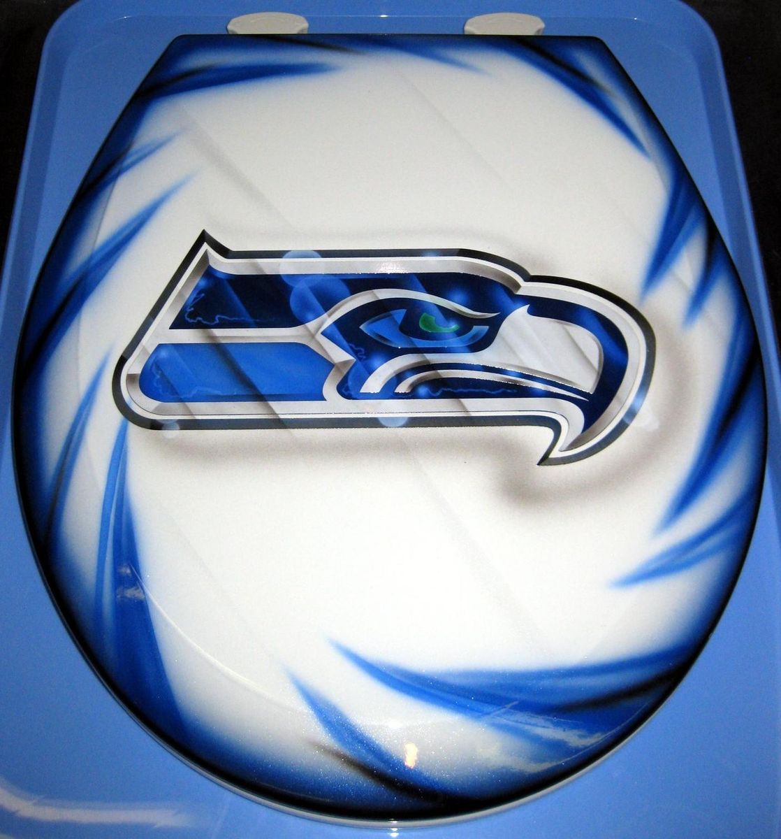   Custom Toilet Seat Airbrushed Cut Metal Design Bath NFL