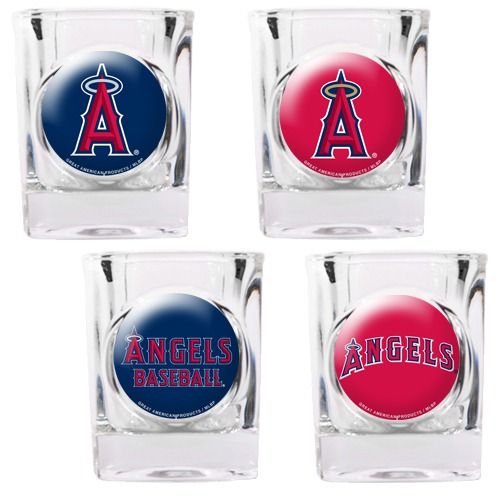 Great American Products MLB Square Shot Glass 4 Piece Set Individual 