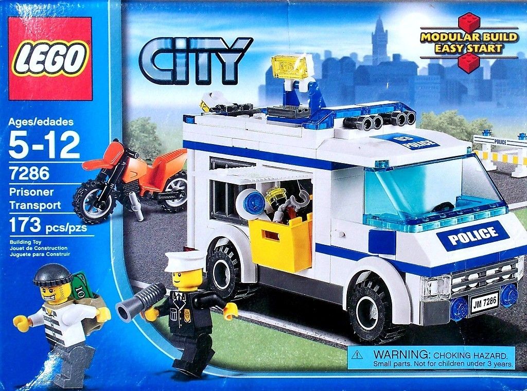 LEGO City PRISONER TRANSPORT Police Paddy Wagon Truck Playset 7286 NEW ...