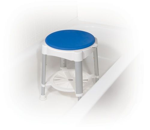 Drive Medical Bath Stool with Padded Rotating Seat RTL12061 300lb