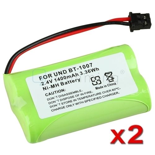 2pk Phone Battey for Radio Shack 239096 Uniden BT1007