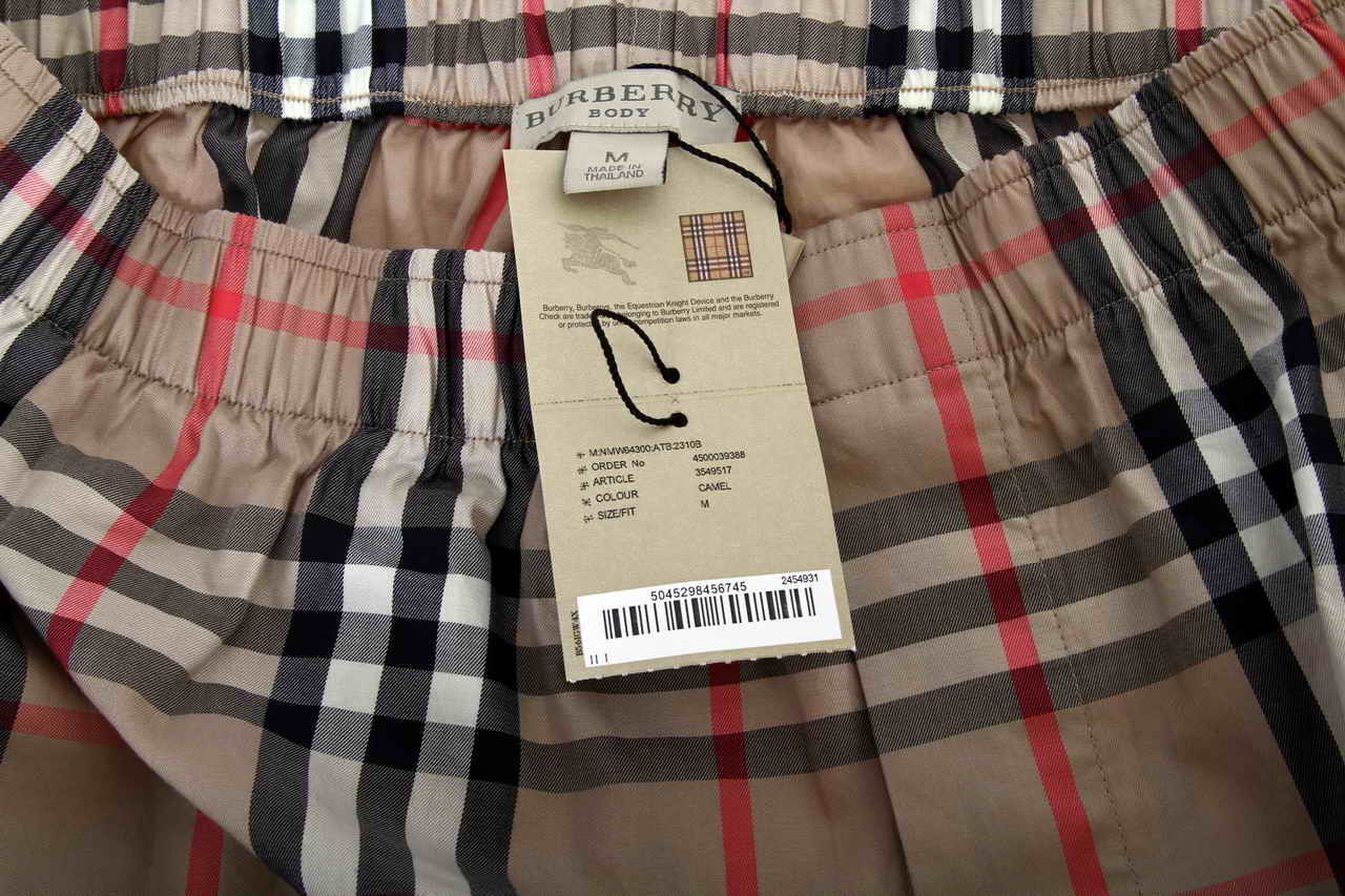 Burberry Boxer Underwear Man Sz M 20 Sale 3549517 Be