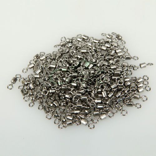 Lot 100pcs Balll Bearing Swivel Solid Rings Fishing Connector 26g 