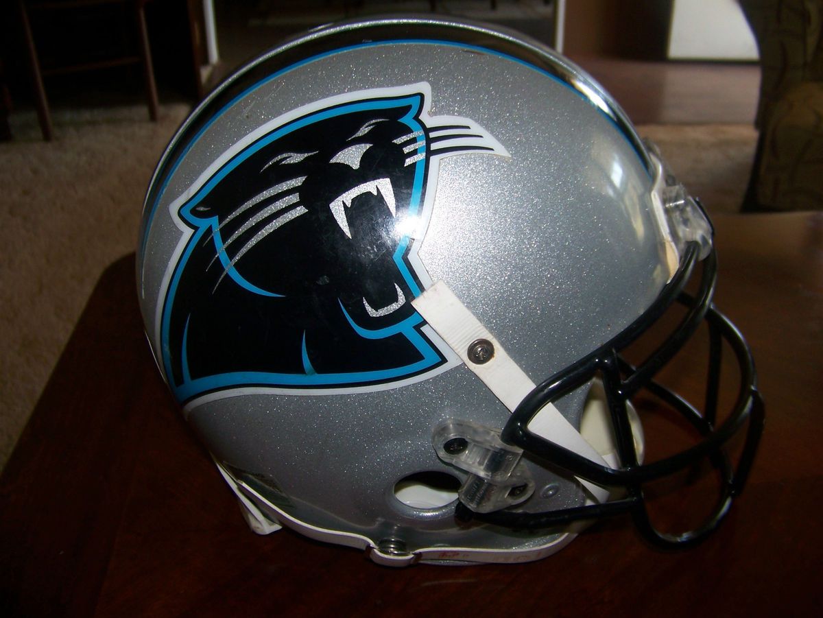 Carolina Panthers Donald Hayes Game Used Football Helmet