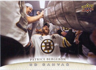 2011 12 upper deck canvas # c7 patrice bergeron