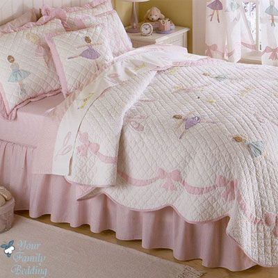   Children Kid Quilt Ballerina Bedding Set for Twin Full Queen