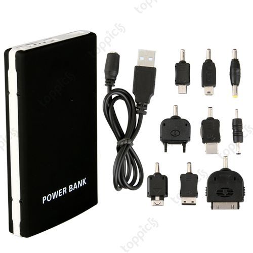 10000mAh Dual USB Externer Akku Ladegerat Notlader 5V f Nokia LG iPod