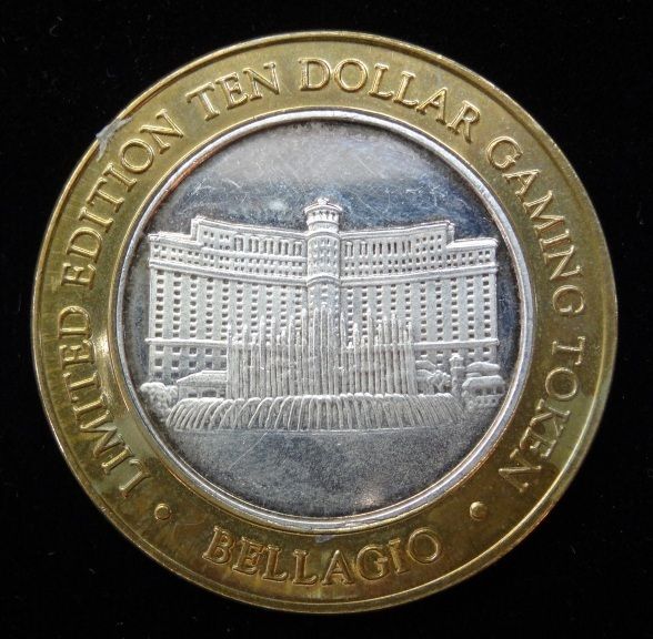 Bellagio 999 Fine Silver Limited Edition Ten Dollar Gaming Token