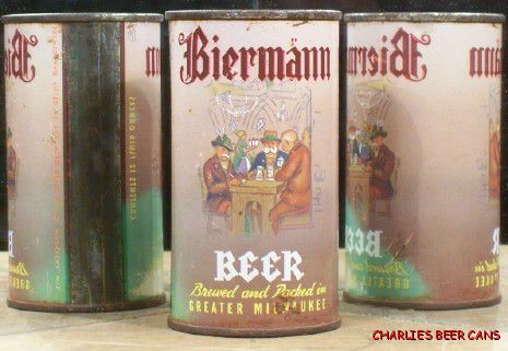 Biermann Beer Flat Top Can Fox Head Brewing Waukesha Wisconsin Very 