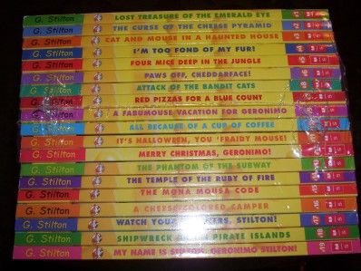 GERONIMO STILTON LOT OF 38 1 38 FULL SET BRAND NEW 