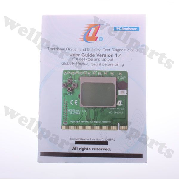 bit Diagnostic Test Post Card for IBM Laptop Motherboard KQSW4