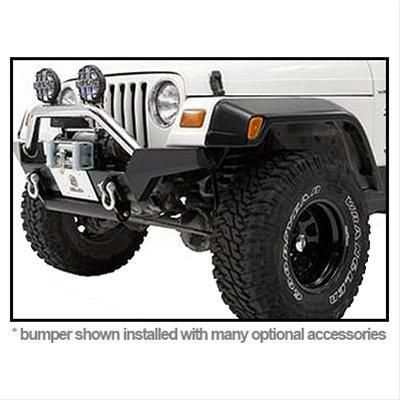 Bestop 42917 01 Bumper HighRock 4x4 Steel Black Front Jeep Wrangler 