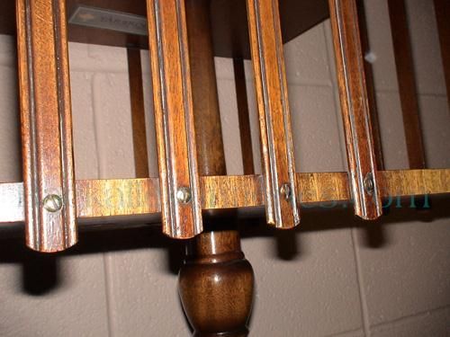 Vintage Bevan Funnell Mahogany Revolving Bookcase with Leather Gilded 