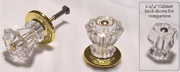 Fluted Crystal XL Wardrobe Closet Bifold Door Knobs