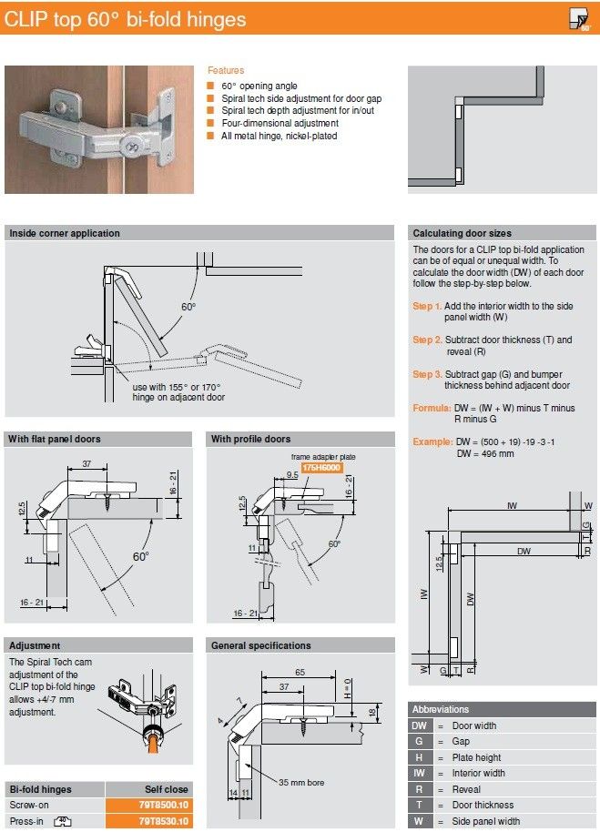 Blum Lazy Susan Bifold Cabinet Doors Hardware Package