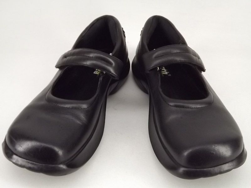 Womens Shoes Black Leather Earth Meditation 10 M Mary Jane Comfort 
