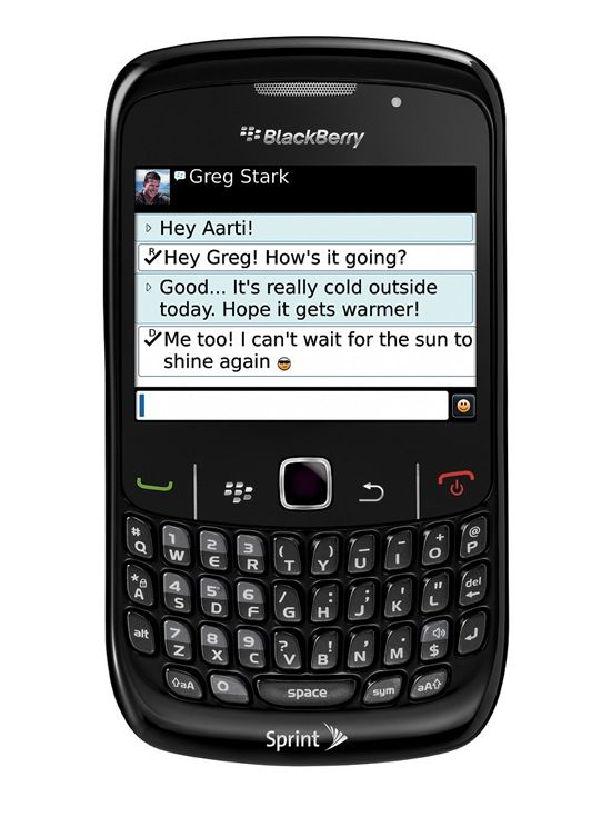 Blackberry Curve 8530 Sprint Phone Rim GPS 3G WiFi 2MP Camera QWERTY 