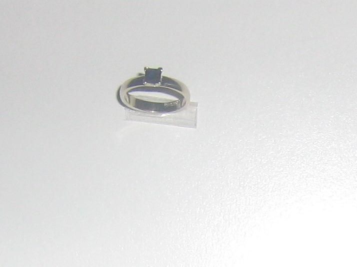 Children 10K White Gold Birthstone Ring Size 4 Sapphire