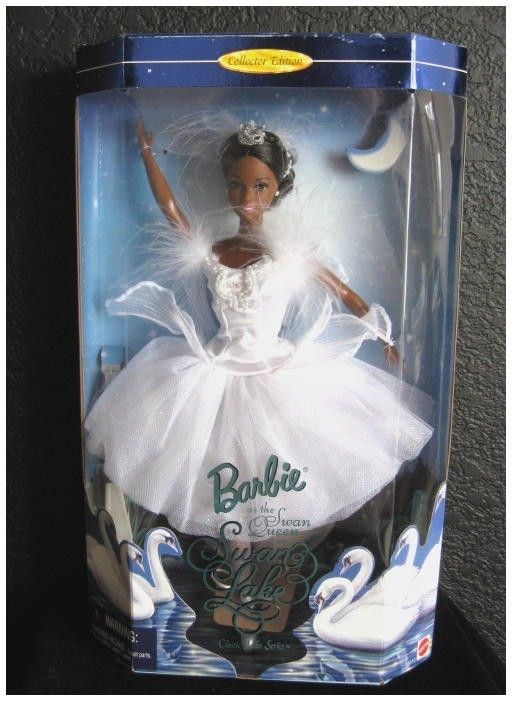 Mattel Black BARBIE AA as the Swan Queen in SWAN LAKE Ballet 1997 NRFB 