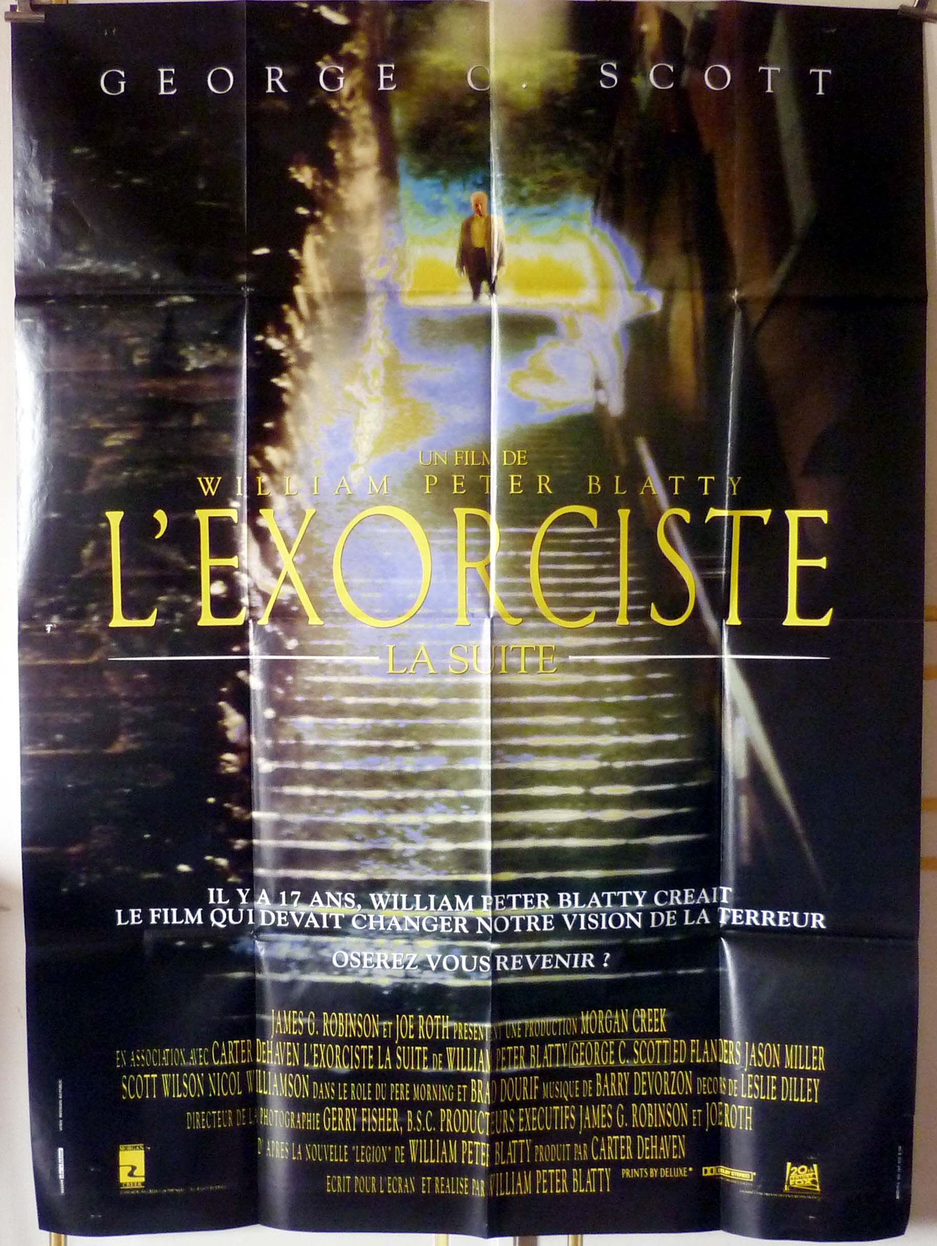 THE EXORCIST III 47x63 French 1990 George C.SCOTT