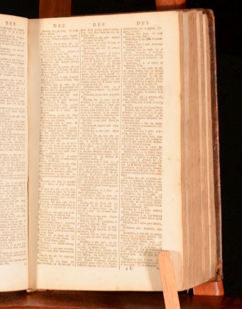 1792 Latin English and English Latin Dictionary William Young