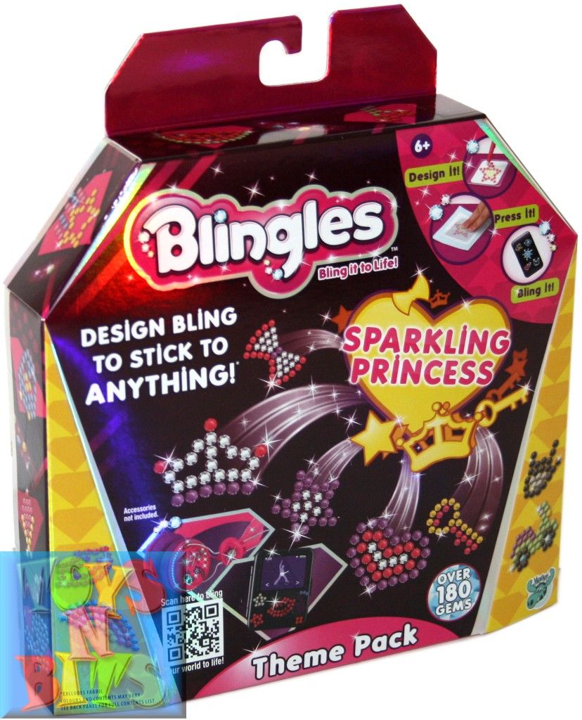 Blingles Theme Pack Sparkling Princess Girls Kids Craft Kit